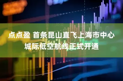 点点盈 首条昆山直飞上海市中心城际低空航线正式开通