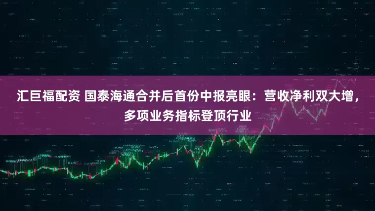 汇巨福配资 国泰海通合并后首份中报亮眼：营收净利双大增，多项业务指标登顶行业