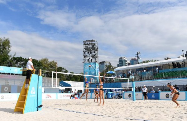 鑫优配 十五运会香港赛区开赛&#32;维多利亚公园化身沙排赛场