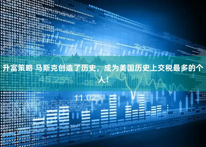 升富策略 马斯克创造了历史，成为美国历史上交税最多的个人！